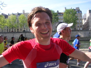 Jan-Nicolas running the Paris Marathon